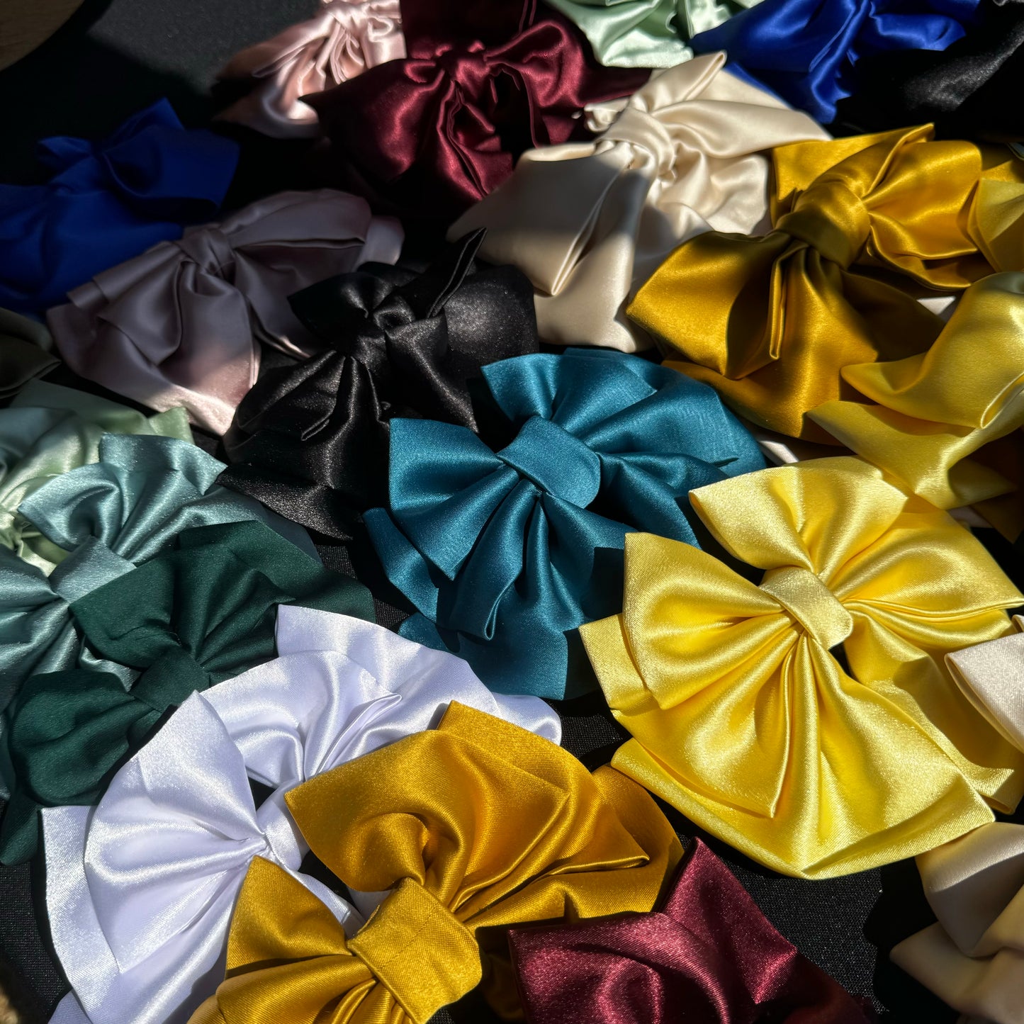 Oversized Satin Bows