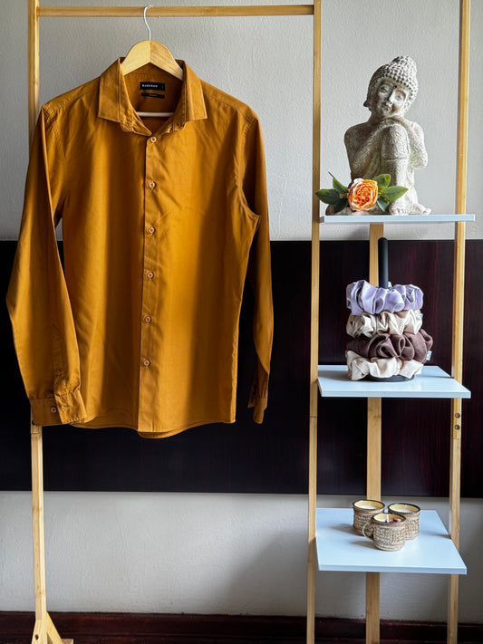 Mens Mustard Shirt