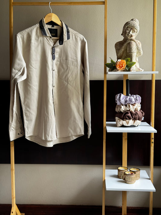 Mens Beige Shirt