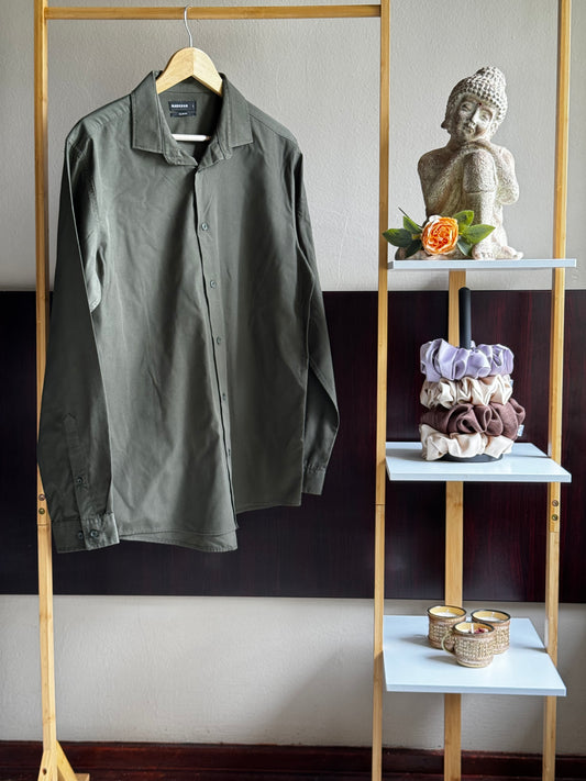 Mens Cargo Green Shirt