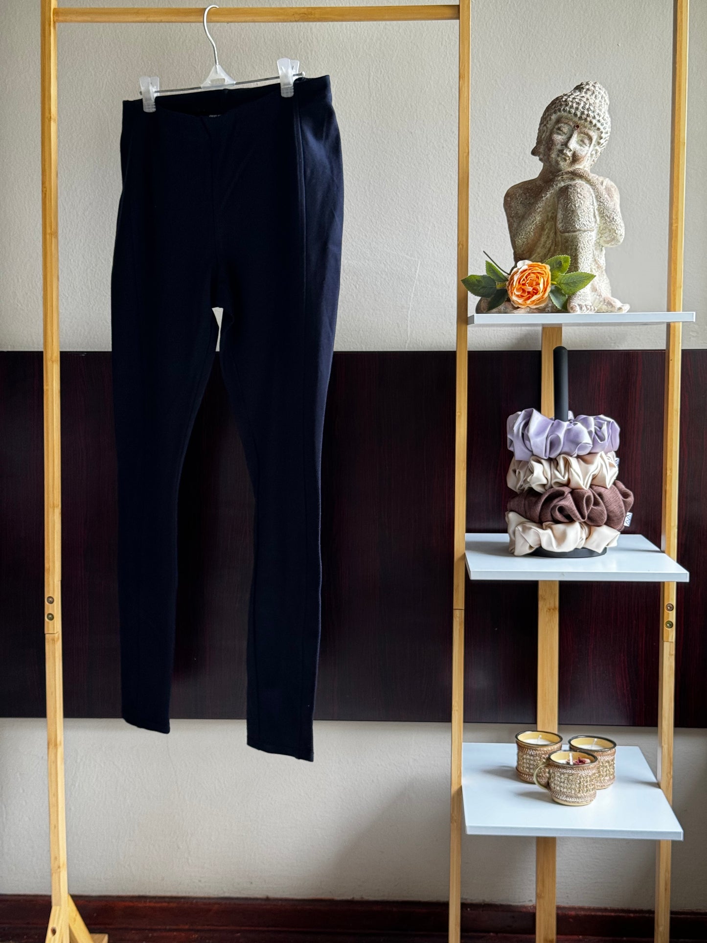 Navy Blue Formal Legging Pants