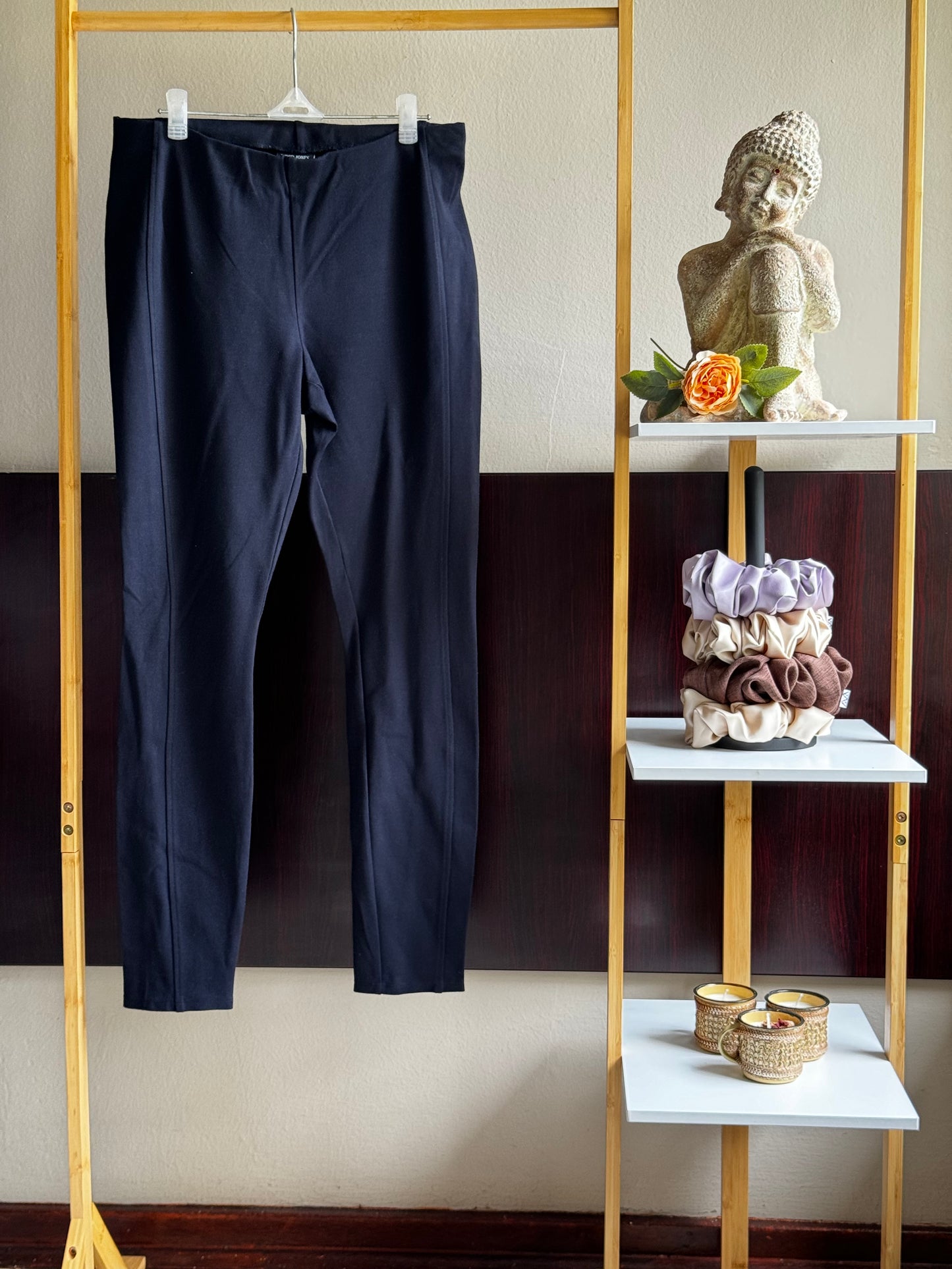 Navy Blue Formal Legging Pants